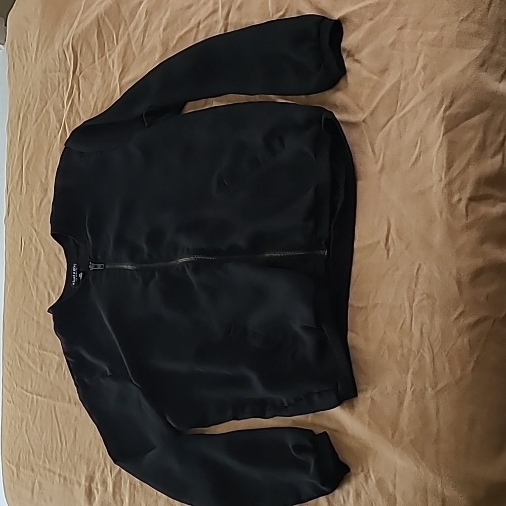 Sheer Zip Up Blouse